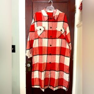 NWT. Flannel Shacket. XL